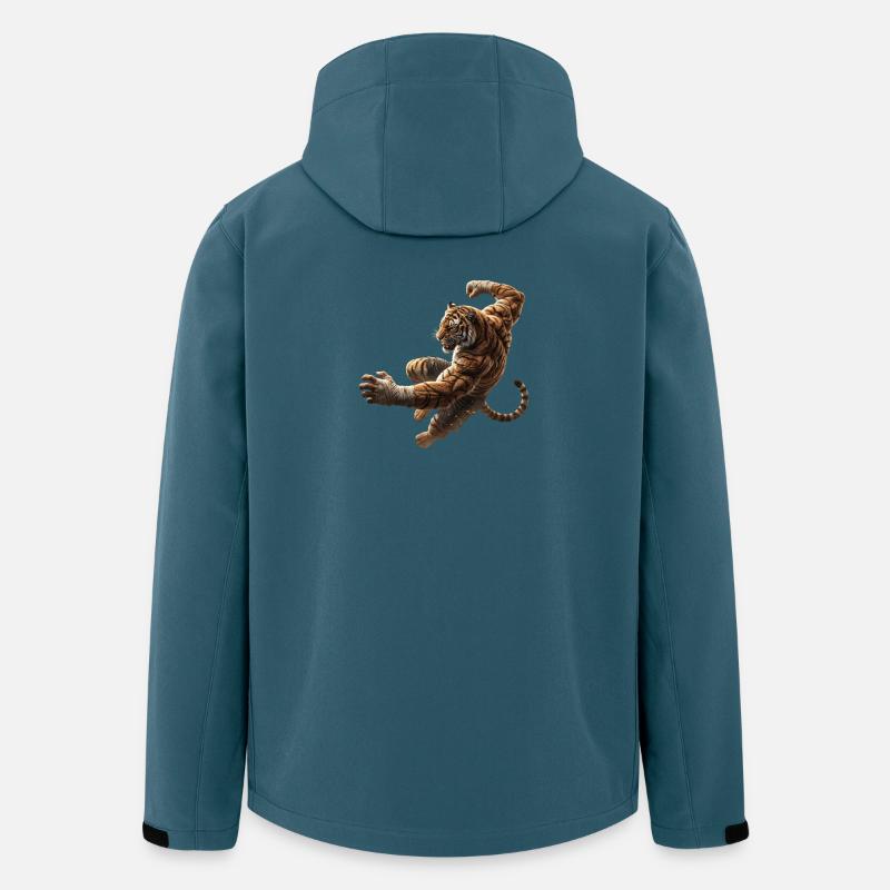 Leaping Tiger - Men’s Recycled Softshell Jacket by Stanley/Stella - stargazer