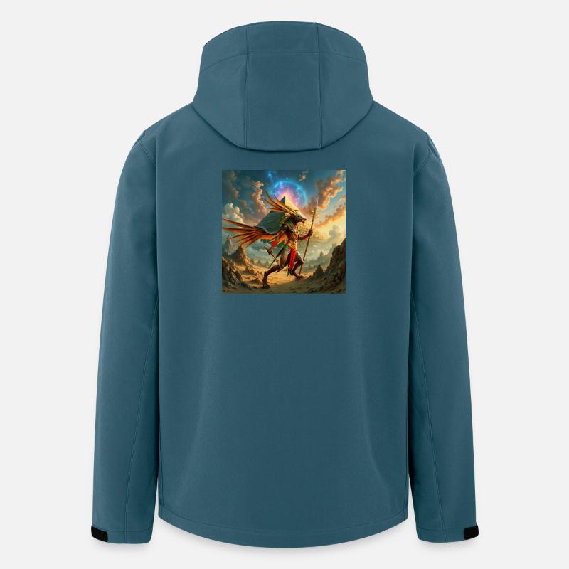 Gardien ailé de la pyramide - Veste softshell homme en polyester recyclé Stanley/Stella - bleu pétrole foncé