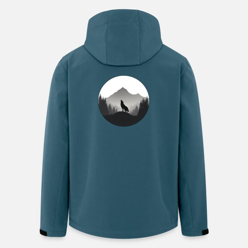 wild wolf logo - Men’s Recycled Softshell Jacket by Stanley/Stella - stargazer