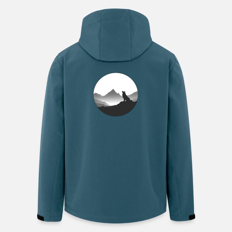 Wolf - Recycelte Männer Softshell-Jacke von Stanley/Stella - Dunkles Petrol