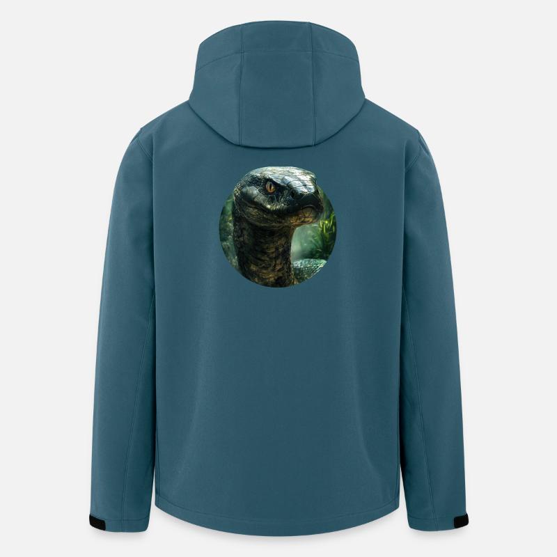 Snake Design - Men’s Recycled Softshell Jacket by Stanley/Stella - stargazer