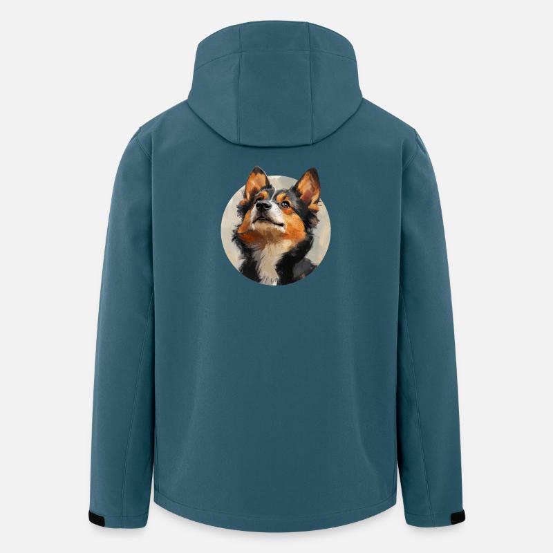 süßer Hund - Recycelte Männer Softshell-Jacke von Stanley/Stella - Dunkles Petrol