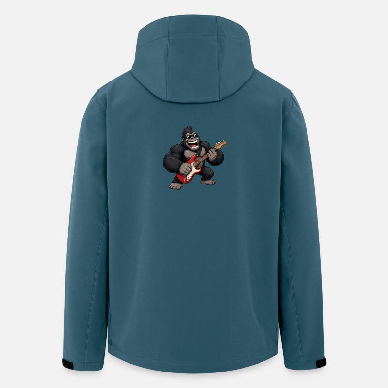 Gorilla with guitar - Men’s Recycled Softshell Jacket by Stanley/Stella - stargazer