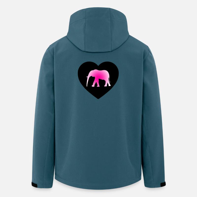 Elefant - Recycelte Männer Softshell-Jacke von Stanley/Stella - Dunkles Petrol