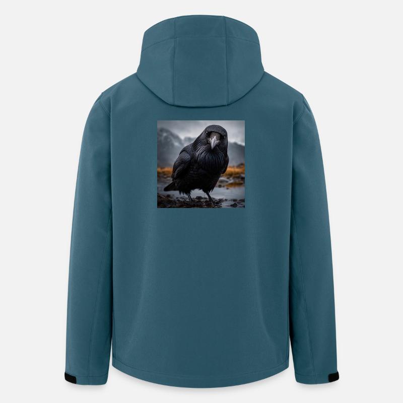 Dunkle Krähe im Feuchtgebiet - Recycelte Männer Softshell-Jacke von Stanley/Stella - Dunkles Petrol