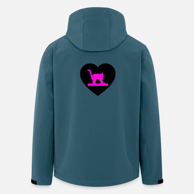 Katzen - Recycelte Männer Softshell-Jacke von Stanley/Stella - Dunkles Petrol