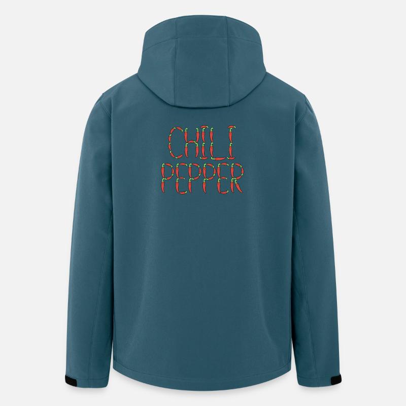 Chili pepper typography - Men’s Recycled Softshell Jacket by Stanley/Stella - stargazer