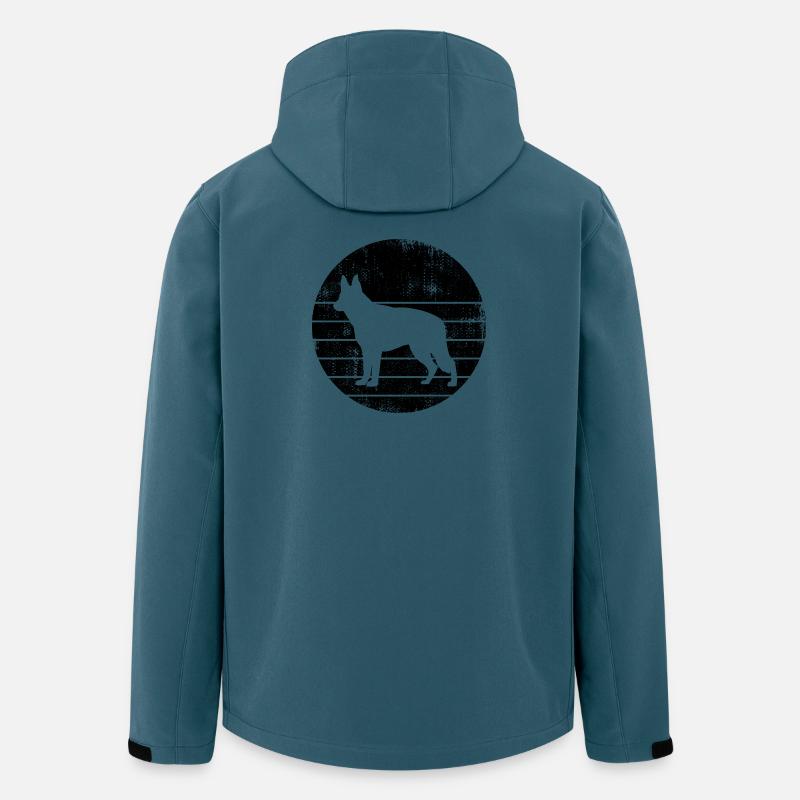 Berger allemand - Veste softshell homme en polyester recyclé Stanley/Stella - bleu pétrole foncé