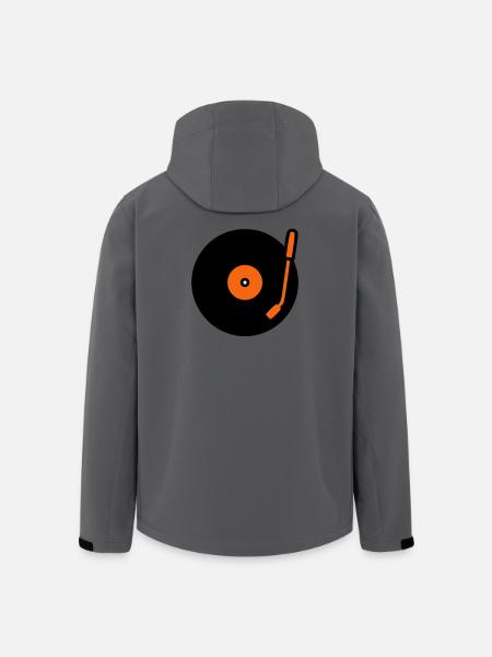 Retro Audio Schallplatte Tonarm - Recycelte Männer Softshell-Jacke von Stanley/Stella - Dunkles Petrol