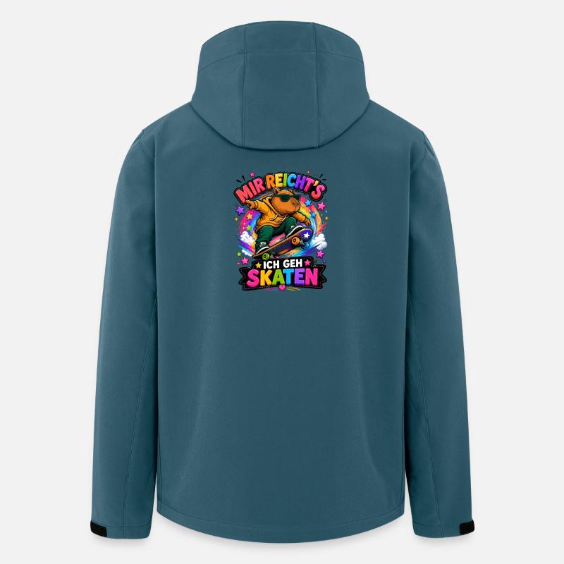 Capybara Skater - Recycelte Männer Softshell-Jacke von Stanley/Stella - Dunkles Petrol