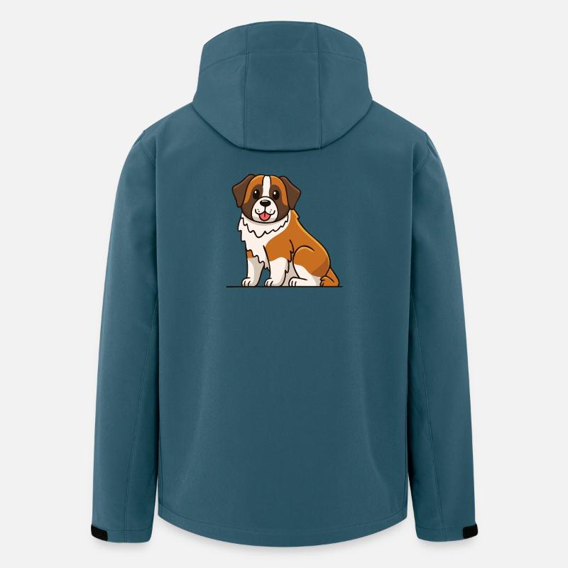 Saint-Bernard (bande dessinée) - Veste softshell homme en polyester recyclé Stanley/Stella - bleu pétrole foncé
