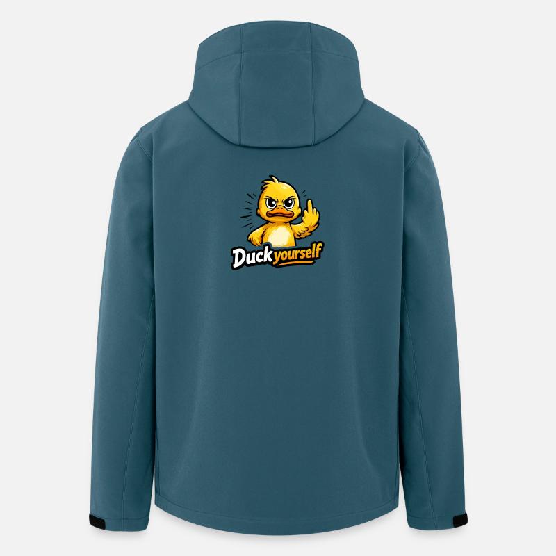 Cheeky duck with attitude - Men’s Recycled Softshell Jacket by Stanley/Stella - stargazer