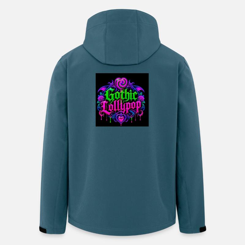 Gothic Halloween Neon Heart - Men’s Recycled Softshell Jacket by Stanley/Stella - stargazer