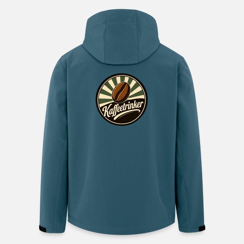 Kaffeetrinker klassisch - Recycelte Männer Softshell-Jacke von Stanley/Stella - Dunkles Petrol