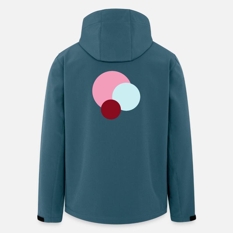 Planètes dans l’Univers Rose - Veste softshell homme en polyester recyclé Stanley/Stella - bleu pétrole foncé