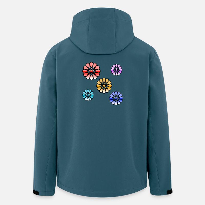 Flowers - Men’s Recycled Softshell Jacket by Stanley/Stella - stargazer