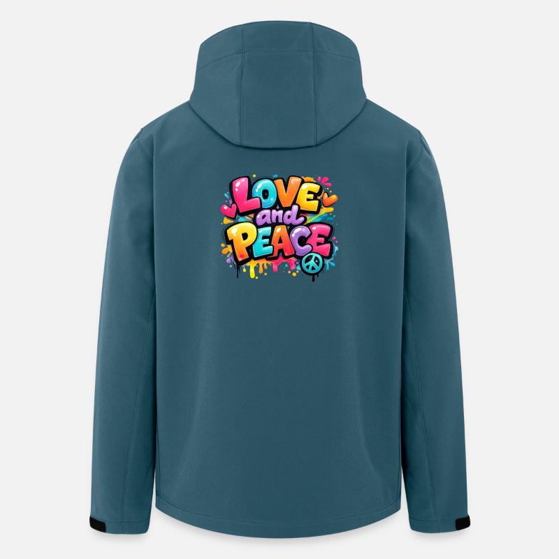 Love_and_Peace - Men’s Recycled Softshell Jacket by Stanley/Stella - stargazer