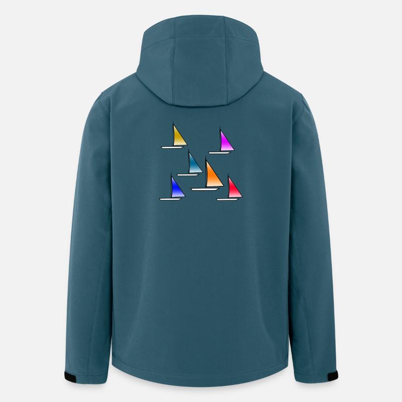 Segeln - Recycelte Männer Softshell-Jacke von Stanley/Stella - Dunkles Petrol