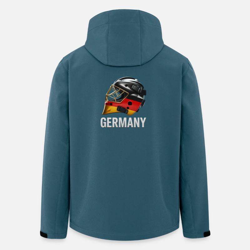 Germany Flag Helmet Graphic - Men’s Recycled Softshell Jacket by Stanley/Stella - stargazer