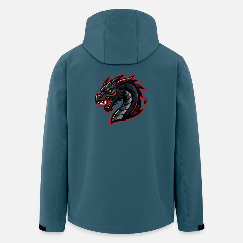 drache-esports - Recycelte Männer Softshell-Jacke von Stanley/Stella - Dunkles Petrol