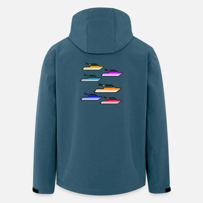 Motorboote - Recycelte Männer Softshell-Jacke von Stanley/Stella - Dunkles Petrol