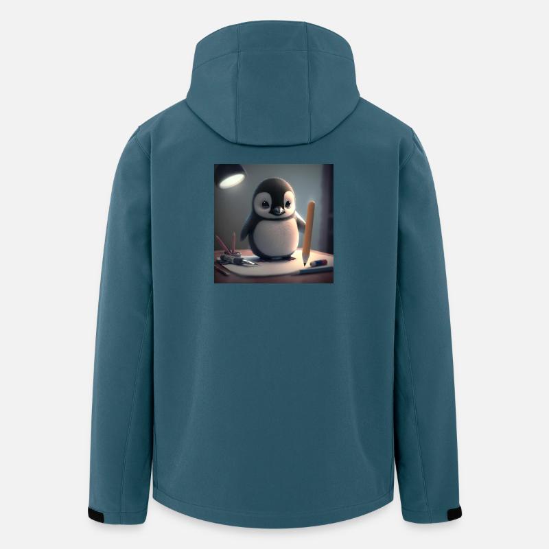 Artiste manchot à la table - Veste softshell homme en polyester recyclé Stanley/Stella - bleu pétrole foncé