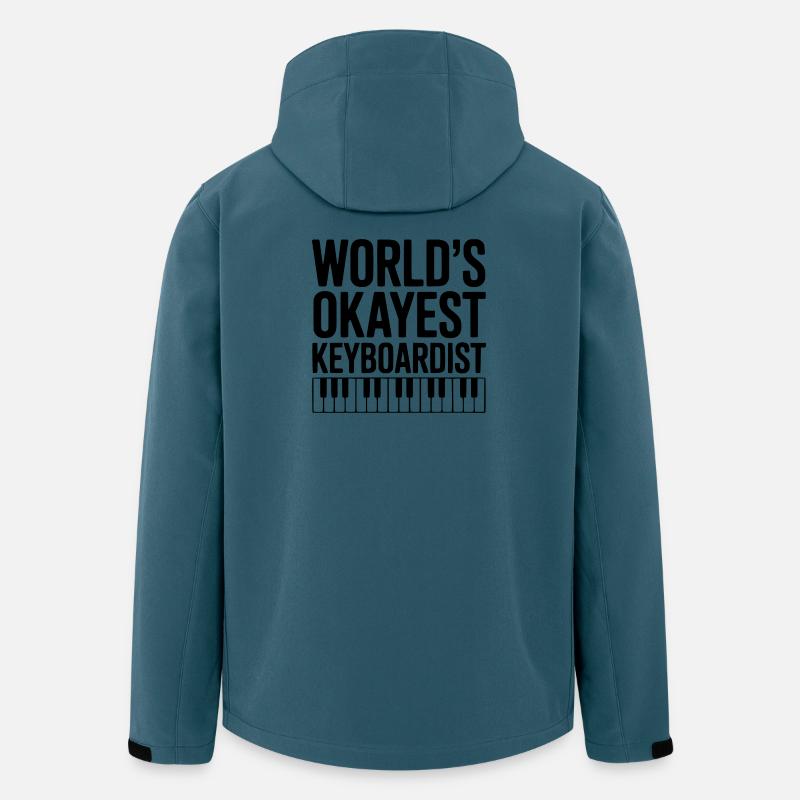 World's Okayest Keyboardist - Men’s Recycled Softshell Jacket by Stanley/Stella - stargazer