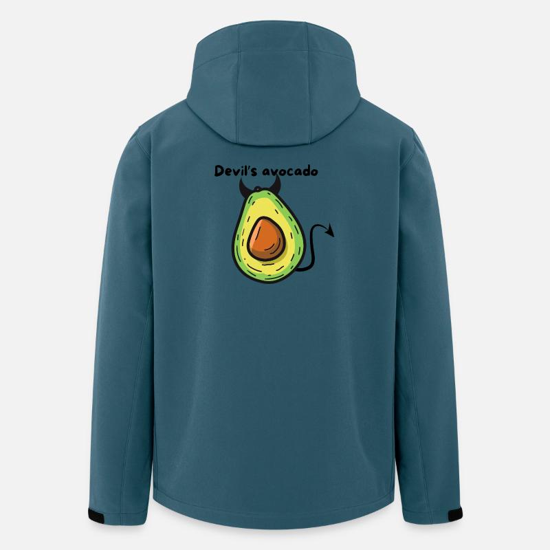 Avocado-Dämonen-Pop-Cartoon - Recycelte Männer Softshell-Jacke von Stanley/Stella - Dunkles Petrol