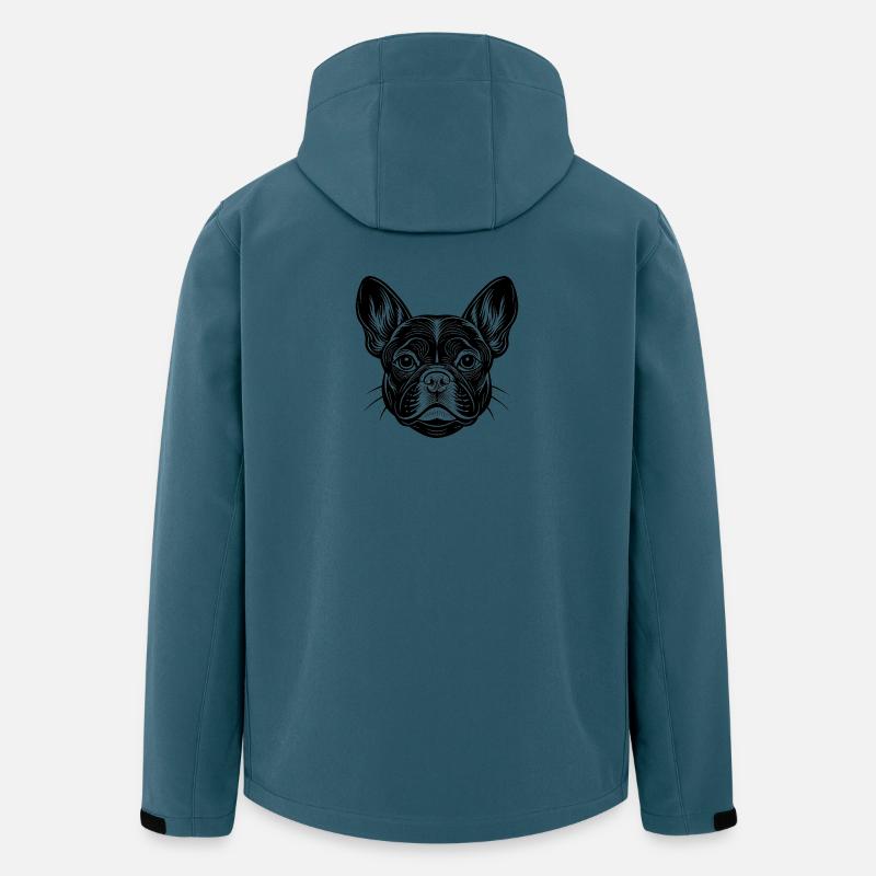 French bulldog face - Men’s Recycled Softshell Jacket by Stanley/Stella - stargazer