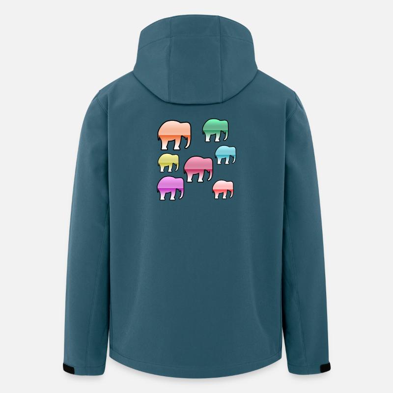 Elephants - Men’s Recycled Softshell Jacket by Stanley/Stella - stargazer
