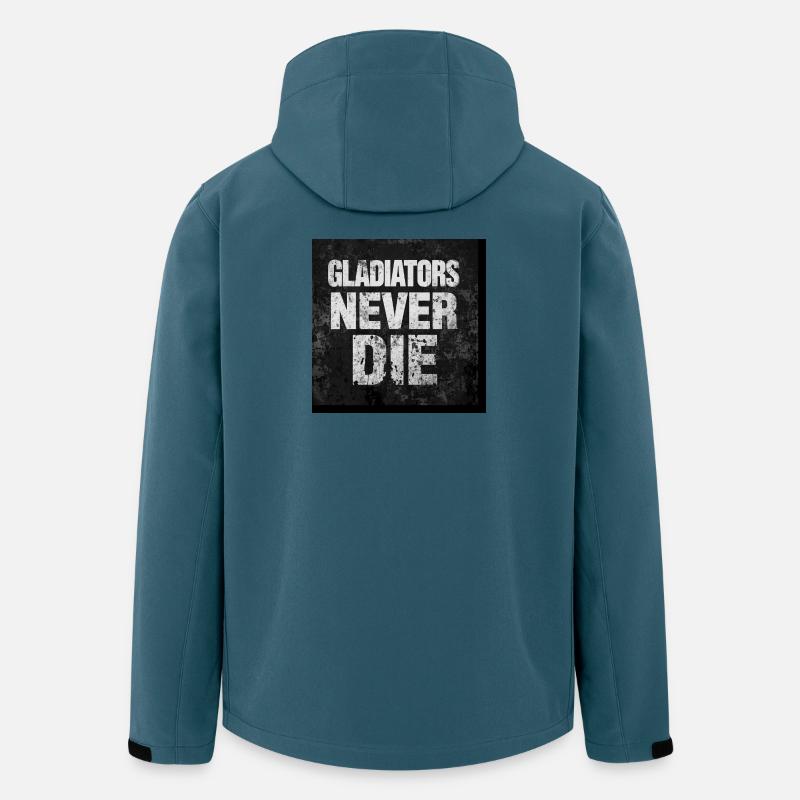 Gladiators Never Die Grunge - Veste softshell homme en polyester recyclé Stanley/Stella - bleu pétrole foncé