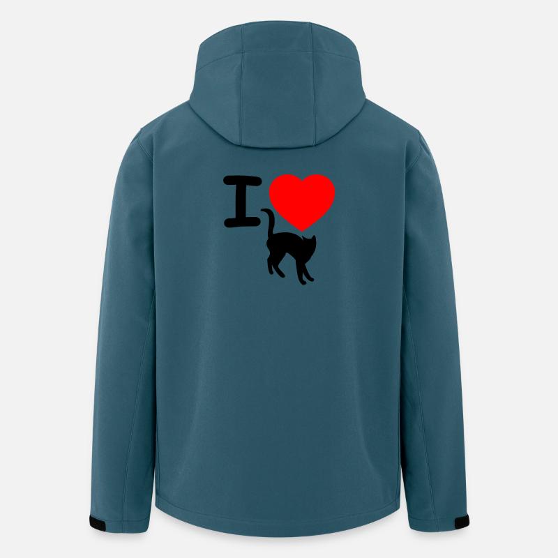 Katzen - Recycelte Männer Softshell-Jacke von Stanley/Stella - Dunkles Petrol