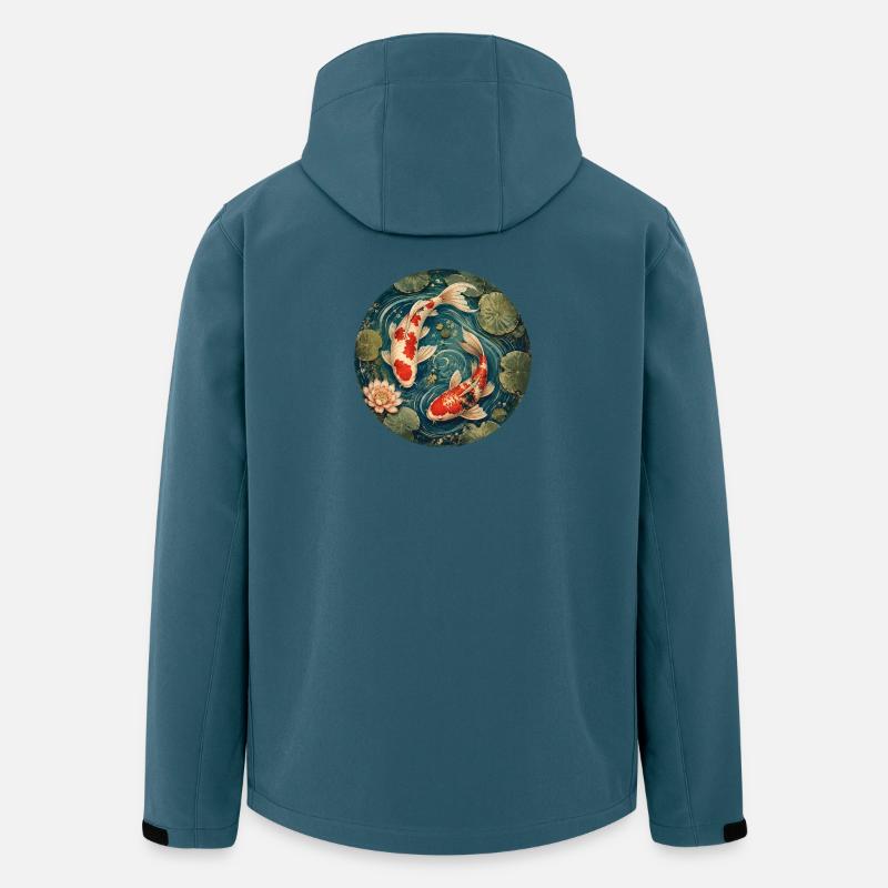 Koi Pond - Men’s Recycled Softshell Jacket by Stanley/Stella - stargazer