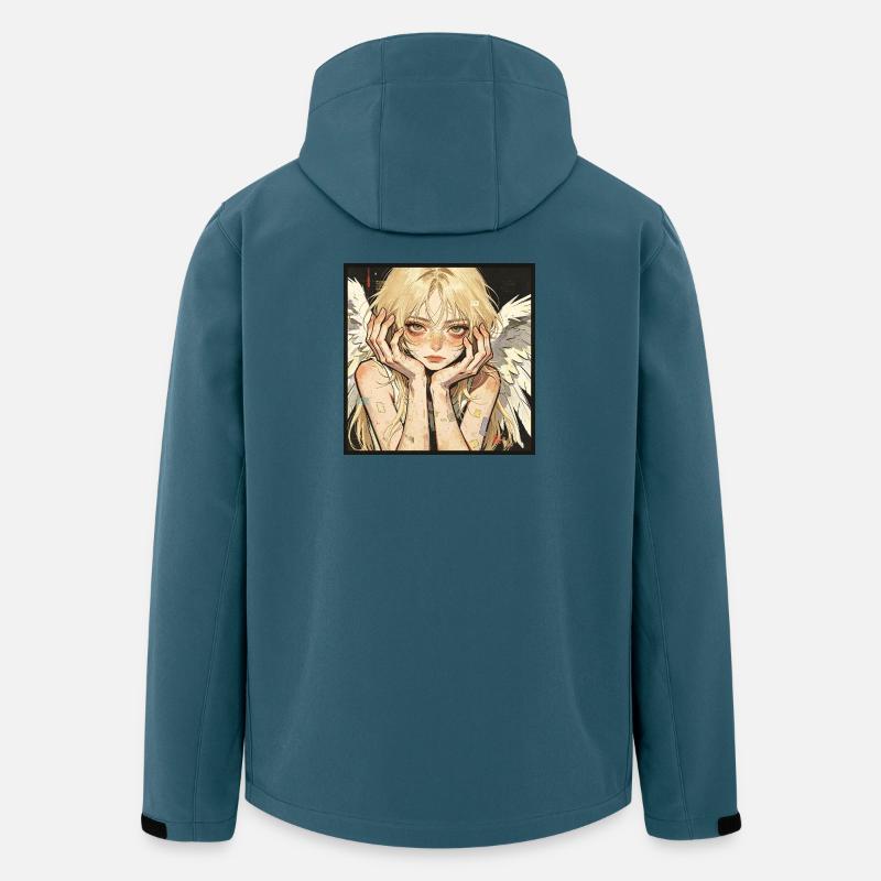 Pastel Angel with Wings Glitch - Men’s Recycled Softshell Jacket by Stanley/Stella - stargazer