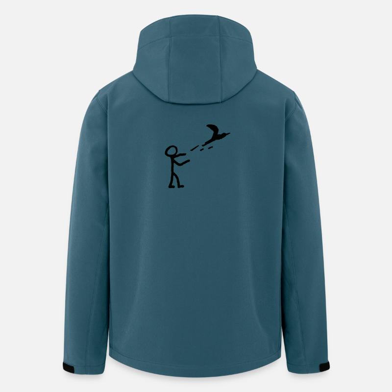 Lâche-le - Veste softshell homme en polyester recyclé Stanley/Stella - bleu pétrole foncé