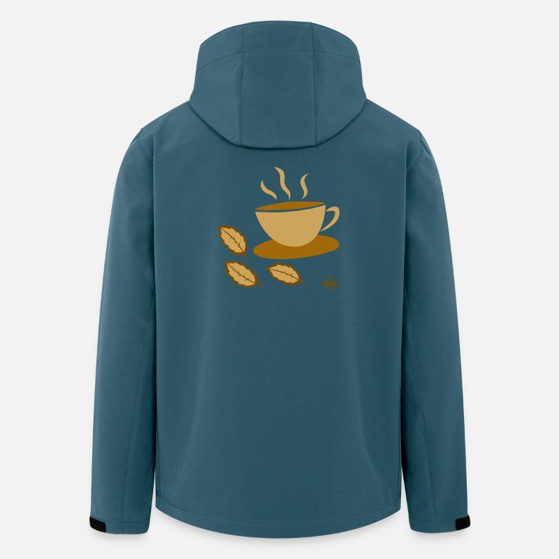 Teetasse2 - Recycelte Männer Softshell-Jacke von Stanley/Stella - Dunkles Petrol