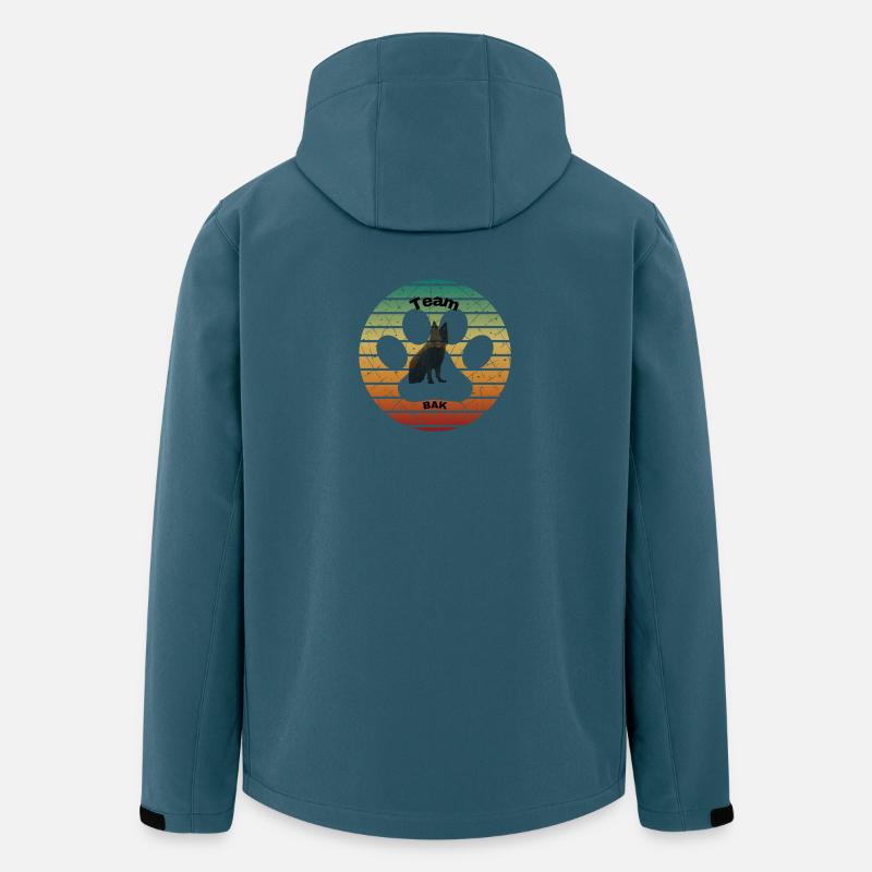 Équipe Bak - Veste softshell homme en polyester recyclé Stanley/Stella - bleu pétrole foncé