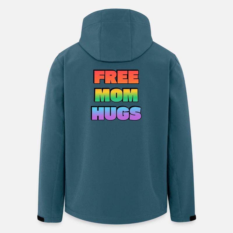 Free Mom Hugs Rainbow Gradient - Men’s Recycled Softshell Jacket by Stanley/Stella - stargazer