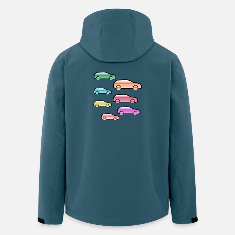 Automobiles - Veste softshell homme en polyester recyclé Stanley/Stella - bleu pétrole foncé