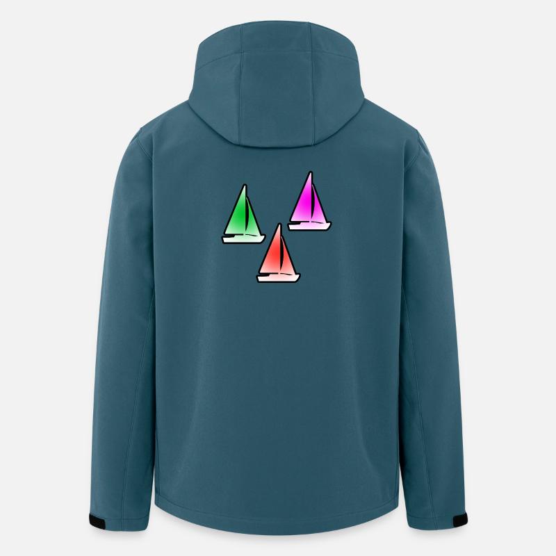 Segeln - Recycelte Männer Softshell-Jacke von Stanley/Stella - Dunkles Petrol
