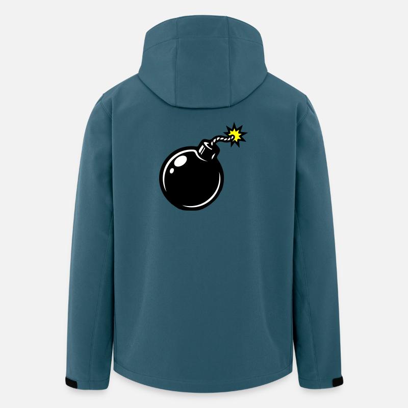 Bomb Comic - Veste softshell homme en polyester recyclé Stanley/Stella - bleu pétrole foncé
