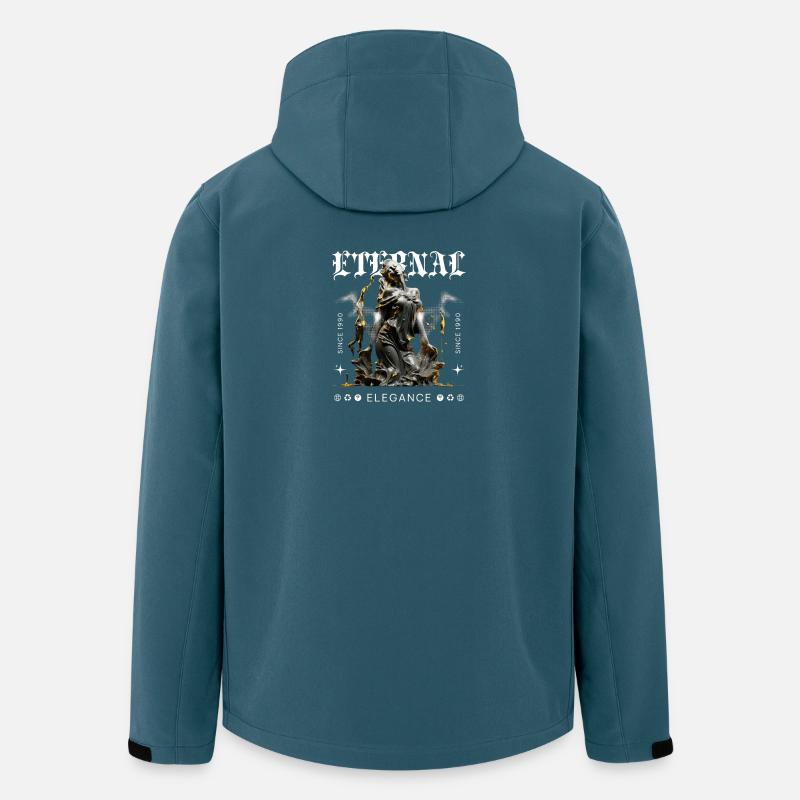 Déesse gothique de l’élégance éternelle - Veste softshell homme en polyester recyclé Stanley/Stella - bleu pétrole foncé