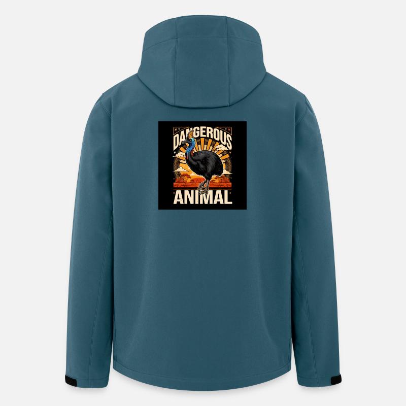 Extrêmement périlleux - Veste softshell homme en polyester recyclé Stanley/Stella - bleu pétrole foncé