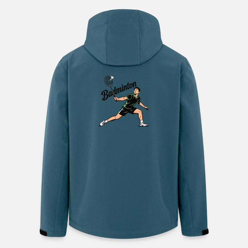 Badmintonsport - Recycelte Männer Softshell-Jacke von Stanley/Stella - Dunkles Petrol