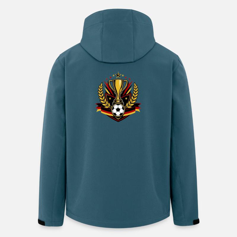 Deutsche Siegerpokal  - Recycelte Männer Softshell-Jacke von Stanley/Stella - Dunkles Petrol