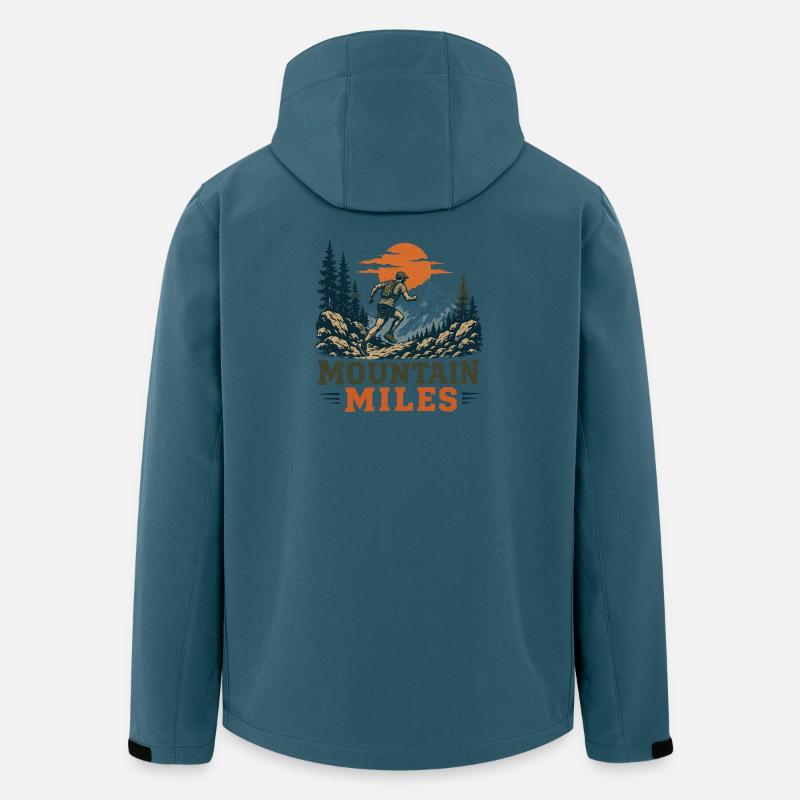 Trail Running - Mountain Miles - Veste softshell homme en polyester recyclé Stanley/Stella - bleu pétrole foncé