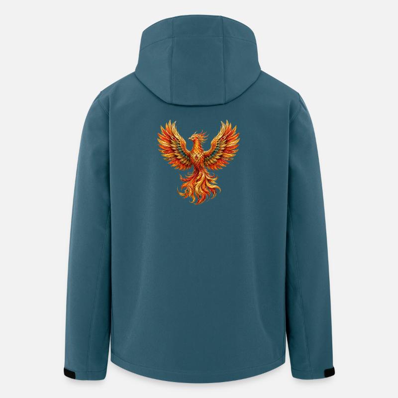 Goldphoenix Flame Flight - Men’s Recycled Softshell Jacket by Stanley/Stella - stargazer