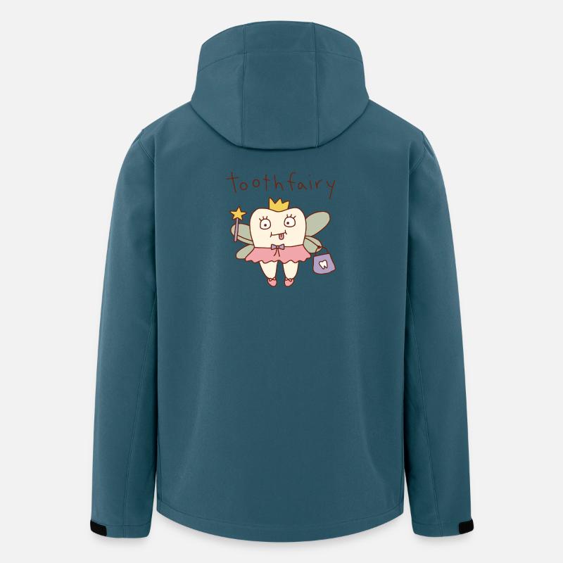 Zahnfee süßes Wortspiel - Recycelte Männer Softshell-Jacke von Stanley/Stella - Dunkles Petrol