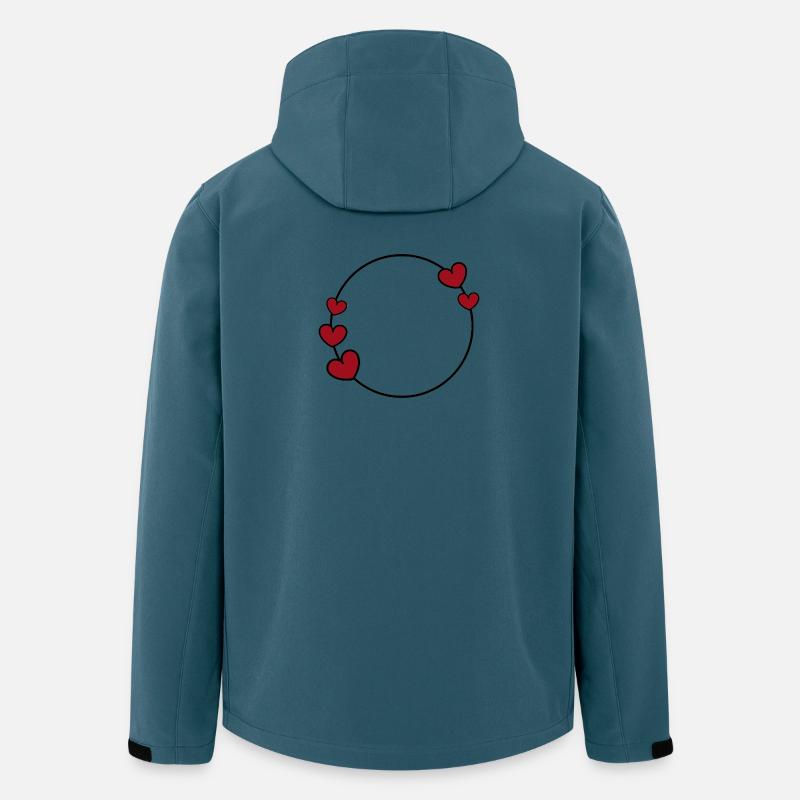 Heart Circle - Men’s Recycled Softshell Jacket by Stanley/Stella - stargazer