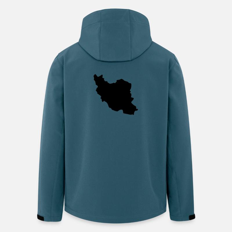 Iran map - Men’s Recycled Softshell Jacket by Stanley/Stella - stargazer